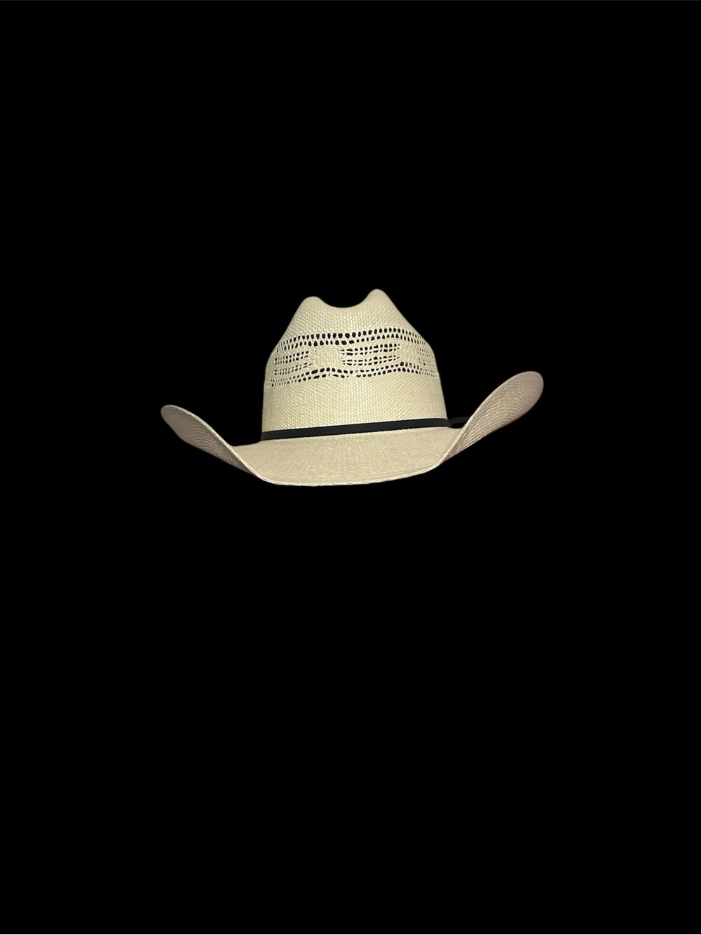20X Ranger Hats Bangora Straw Cowboy Hat with Black Ribbon Band NEW